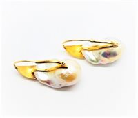 Earrings Ghiro Gioielli Woman baroque pearls  in Yellow Gold Perla 31/150 - 31/150